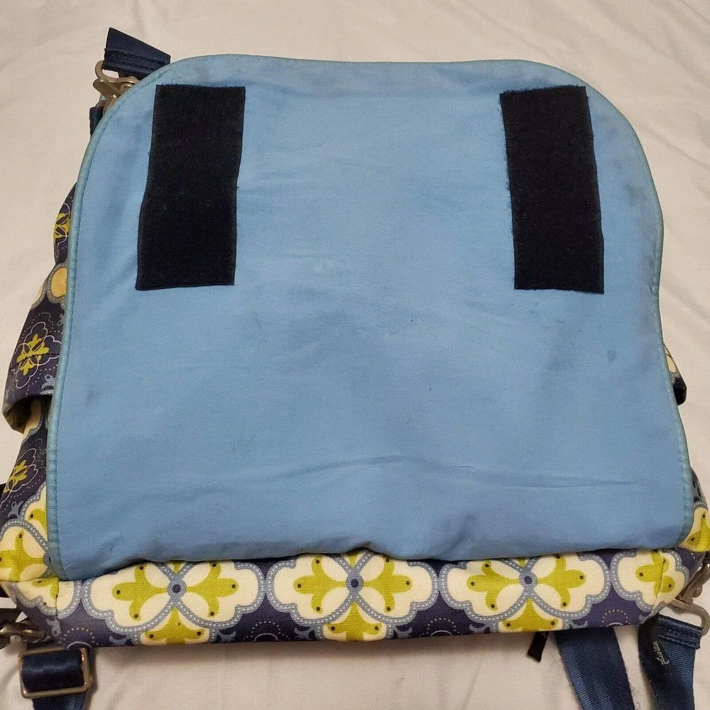 Petunia Pickle Bottom Baby Chic Diaper Bag Backpack Paisley Blue Green